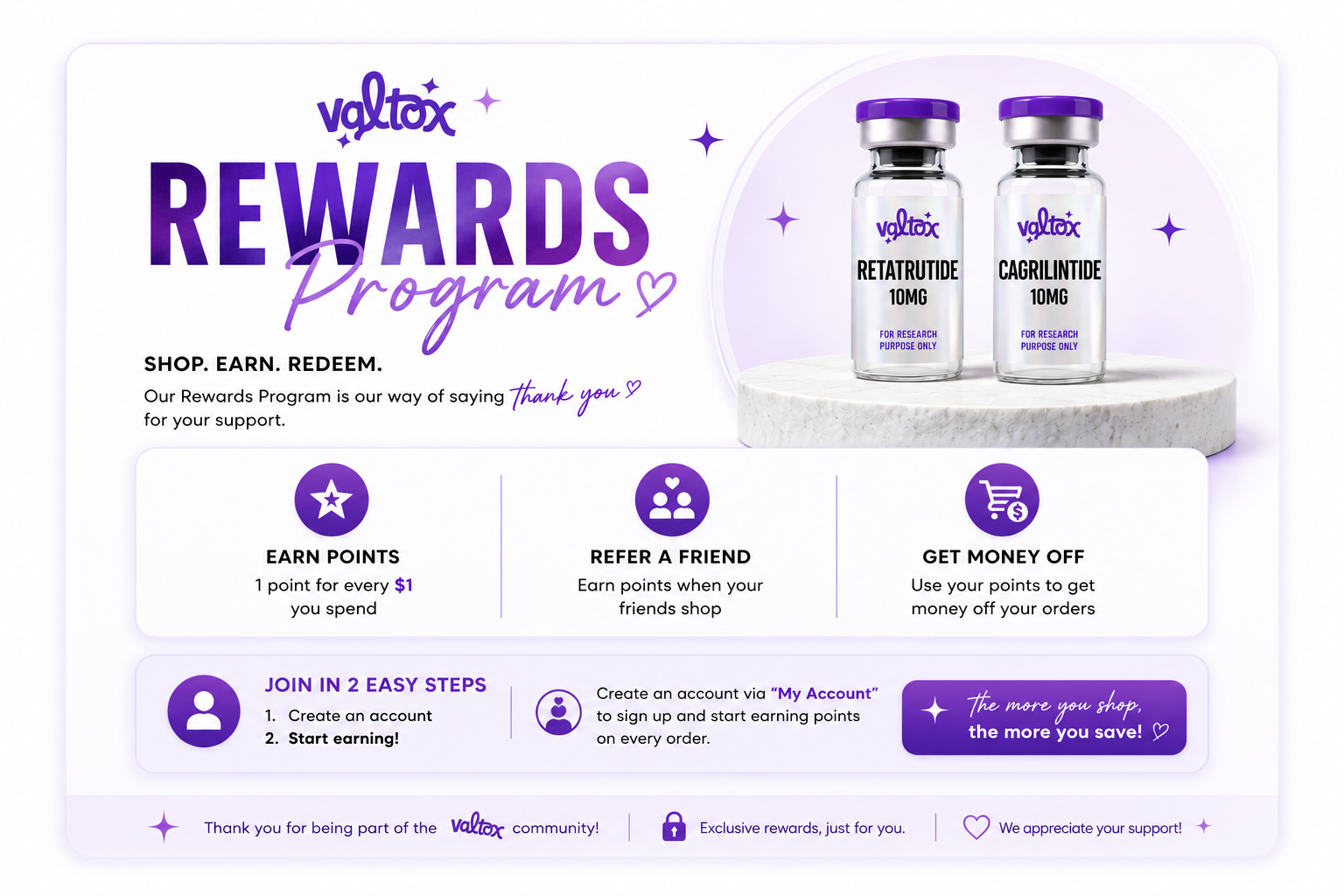 Valtox Rewards Program